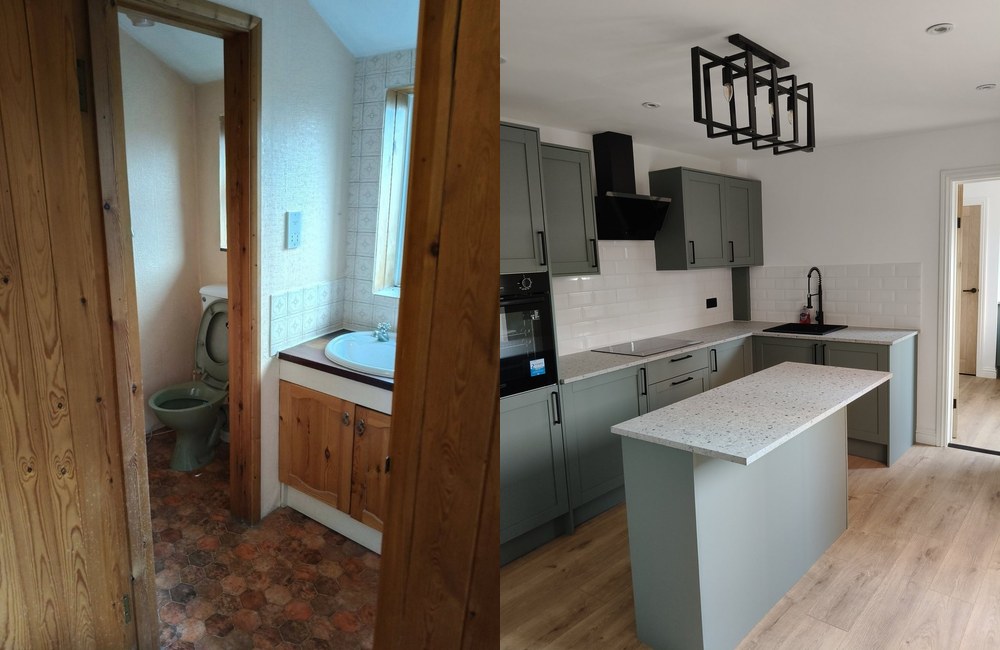 Project 1 before and after